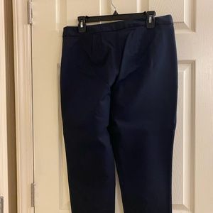 Talbots twill navy ankle pants